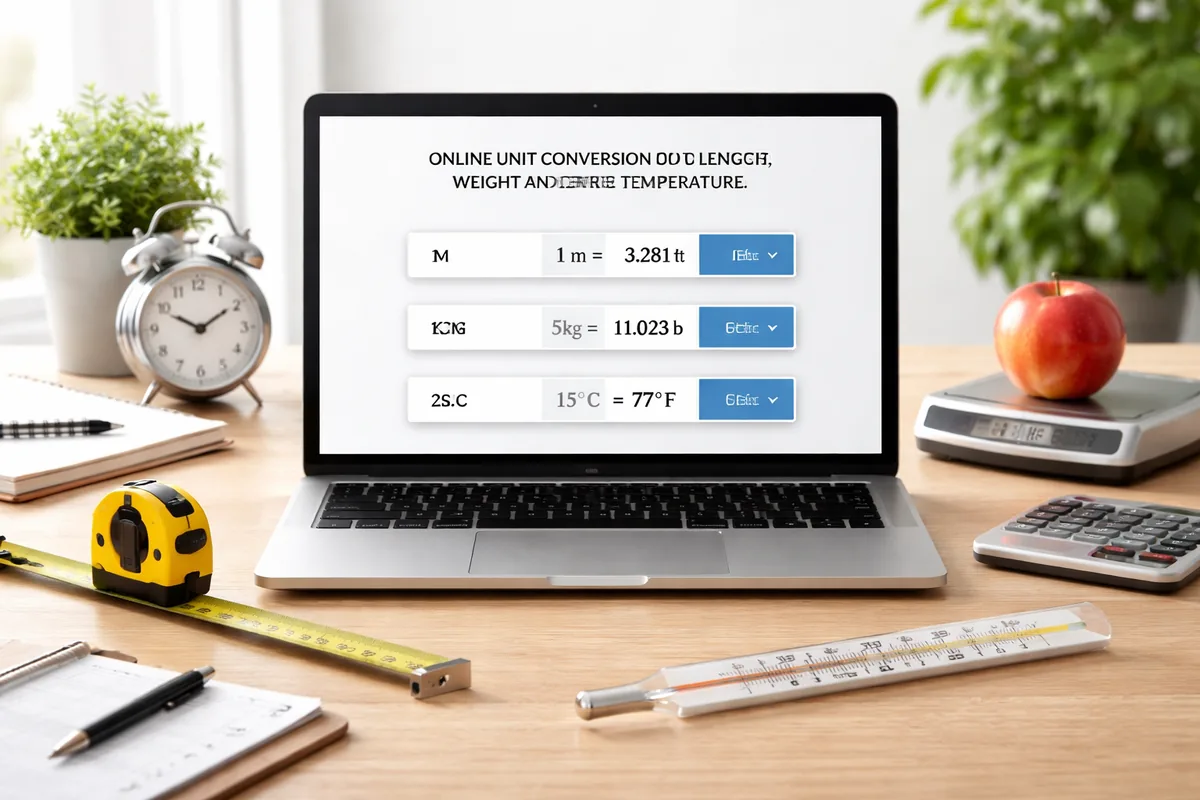 Comment convertir des unités de longueur, poids et températures en ligne ?