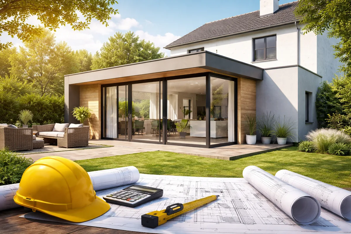 Quel est le budget moyen pour une extension de maison avec permis de construire ?